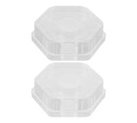 NIYANGLE Coussinet en Caoutchouc Transparent Antidérapant pour Barre de Traction à Ventouse, Paire de Tampons Hexagonaux pour Porte, Accessoire Fitness Domestique, Protection Cadre Porte,