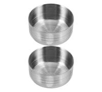 NIYANGLE Couvercle pour Shaker à Cocktail en Inox 4.2X4.2X1.8 CM Lot de 2 Anti-Éclaboussures Réutilisable Adapté aux Verres Mélangeurs en Bar