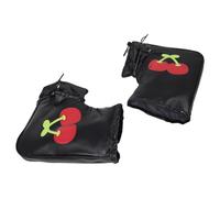 NIYANGLE Couverture Moto en PU Imperméable pour Poignées de Moto, Manchons d'hiver Coupe-Vent Design de Confort et Chaleur, Conduite Extérieure Voyages