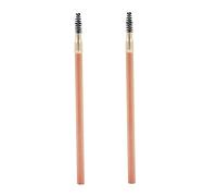NIYANGLE Crayon à Sourcils Double Extrémité avec Brosse, Bois, Waterproof, Lisse et Facile à Appliquer, Lot de 2pcs pour Maquillage des Sourcils Couleur Aléatoire