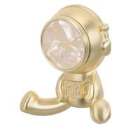 NIYANGLE Crochet Mural Astronaute sans Perçage en Couleur Coquille Blanche, Support de Rangement Mural pour Manteaux, Serviettes et Clés, Patère Murale Moderne Gain de Place pour Entrée,