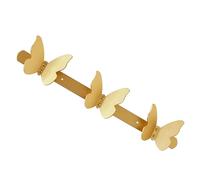 NIYANGLE Crochet Mural en Alliage d'Aluminium Doré Mat Patère Murale 3 Crochets Multifonction pour Vêtements et Accessoires Résistant à L'Humidité pour Chambre et Salle de Bain