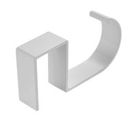 NIYANGLE Crochet pour Paquet de Table Blanc en Alliage D'aluminium, Solution de Rangement Polyvalente, Forme Incurvée Simple, pour Bureau et École