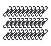 NIYANGLE Crochets pour Housses de Siège Auto 100 Pièces Crochets Plats Double Extrémité en Plastique pour Pare-Soleil et Demi-Housses Voiture