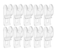 NIYANGLE Crochets Transparents pour Stores Enrouleurs 20pcs en Pom, Installation Facile, Compatibilité Polyvalente pour Chaînes de Rideaux la Maison, Style Minimaliste et Élégant