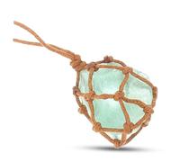 NIYANGLE Crystal Pendant Necklace Portable Natural Fluorite Stone Jewelry For Present Giving Adjustable Wearable Blessing Accessory