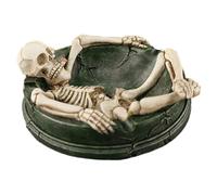 NIYANGLE Décor Cendrier Crâne Créatif Cendrier De Table Décoratif De Salon Crâne Gothique s Squelettes s Drôles Cadeau Résine Corps Humain Bureau