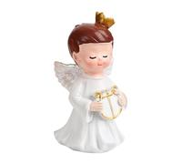 NIYANGLE Décoration de Gâteau Ange en Résine, Ornement D’ange pour Gâteau D’anniversaire, Accessoire Décoratif pour Dessert de Fête, Figure Ange Garçon, 1 Pièce