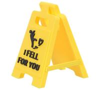 NIYANGLE Décoration de Table Saint-valentin en Plastique, Panneau je Suis Tombé Amoureux de Toi, Élément de Bureau Romantique, Panneau Décoratif Compact pour Couple, Présent Saint-valentin