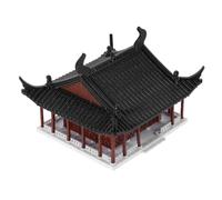 NIYANGLE Décoration Miniature de Paysage Chinois Architecture Ancienne en Plastique, Design Montagne-Eau pour Aquarium et Jardin Féerique Zen