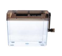 NIYANGLE Destructeur Manuel de Papier Portable Mini Broyeur pour Bureau et Usage Domestique Compact Léger avec Poubelle Intégrée Outil Manuel Facile à Utiliser