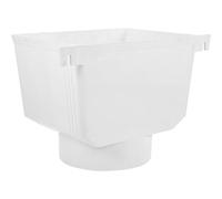 NIYANGLE Déviateur de Pluie en Pvc Blanc pour Récupérateur D'eau de Pluie, Système de Drainage pour Gouttières Domestiques et Publiques