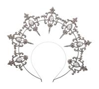 NIYANGLE Diadème Couronne Soleil pour Fille Accessoire Cheveu Mariage Motif Déesse Style Grec Vintage Assemblage Manuel