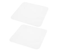 NIYANGLE Diffuseur de Lumière Carré Distribution Uniforme en Acrylique Blanc 2 Pièces Résistant au Jaunissement Accessoire Moderne pour Plafonnier pour Éclairage Intérieur