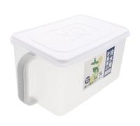 NIYANGLE Distributeur de Boisson avec Robinet en Pvc Blanc, Pichet Grosse Capacité Résistant au Froid et Chaleur, pour Jus de Fruits et Thé Maison
