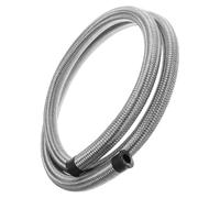 NIYANGLE Durite à Essence Tressée en Acier Inoxydable Cpe 1 Mètre pour Refroidisseur D'huile de Transmission, pour Modifications Automobiles, Couleur Argenté