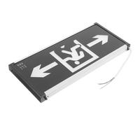 NIYANGLE Éclairage de Secours LED Noir en Plastique pour Sortie Indicateur Pratique, pour Lieux Publics et Guidage des Évacuations D'urgence