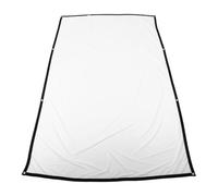 NIYANGLE Écran de Projection Pliable Blanc Haute Définition en Polyester 16:9 Facile à Transporter pour Salles de Conférence et Cinéma de Camping