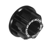 NIYANGLE Écrou D’essieu à Bride de Vélo M10x1.0 1 Pièce, Alliage D’aluminium Noir, pour Moyeu de Roue, Vtt et Vélo Pliant, Longues Sorties et Aventures en Plein Air