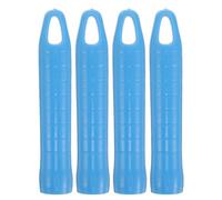 NIYANGLE Embouts de Manche de Balai à Franges 4 Pcs, Capuchons en Plastique Bleu 19 Mm Diamètre Intérieur, Accessoires Détachables pour Manche de Serpillière, Usage Domestique,