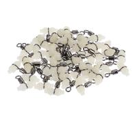 NIYANGLE Émerillons roulants de pêche Vert 50pcs en Fer Plastique calebasse Lumineuse Portable pour pêche en Eau Douce