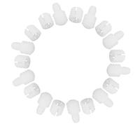 NIYANGLE Ensemble de 20 Écrous Pré-insérés en Nylon pour Cheville D’armoire, Connecteurs de Chevilles Meubles pour Charnières, Accessoires Quincaillerie de Fixation Polyvalents pour