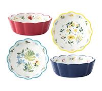 NIYANGLE Ensemble de 4 Bols en Céramique de Cœur, Surface Lisse, Design Poli, Bol Polyvalent pour Fruits Secs et Bijoux, pour Soirées Entre Amis