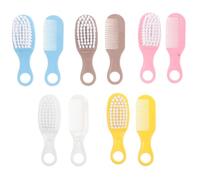 NIYANGLE Ensemble De 5 Brosses Et Peignes De Bain Pour Bébé : Brosse À Cheveux À Poils Souples Pour Bébé, Traitement Des Croûtes De Lait, Brosse De Massage Du Cuir Chevelu Pour Nouveau-né,