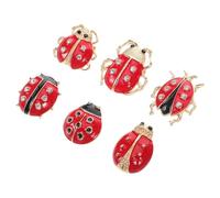 NIYANGLE Ensemble de 6 Broches Épinglette Animal en Émail Brillant, Broche Femme Légère et Colorée, Accessoires pour Vêtements, Badges D'animaux pour Chemise et Écharpe, Décoration Ludique