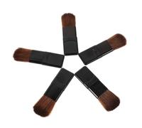 NIYANGLE Ensemble Mini Pinceaux de Maquillage 5 Pièces Petit Format Fibres Douces Voyage pour Visage et Yeux Pinceaux Blush Précision