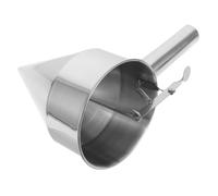 NIYANGLE Entonnoir Piston Inox Acier Inoxydable Robuste pour Pâte à Crêpes Distributeur de Sauce et Gâteau Camping Barbecue et Pâtisserie Maison