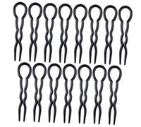 NIYANGLE Épingles à Cheveux En u 24 Pièces Noires Pour Femmes Accessoires De Coiffure Bâtons à Chignon Élégantes Pour Filles Occasions Spéciales