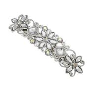 NIYANGLE Épingles à Cheveux Strass Fleurs Barette Élégante Pour Mariage Accessoires Pour Femmes Pince à Cheveux Chic Pour Les Styles De Coiffure