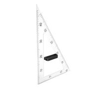 NIYANGLE Équerre Triangulaire Magnétique Pédagogique Transparente 60° en Plastique Outil de Dessin Précis pour École Bureau Matériel Scolaire Fourniture de Dessin Technique