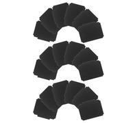 NIYANGLE Étiquettes Ardoise Réutilisables à Clipser 18 Pièces, Format Carré Encoche, Surface Mate Noire, pour Organisation Panier et Rangement la Cuisine, Étiquettes pour