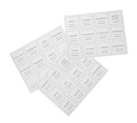 NIYANGLE Étiquettes pour Sirop de Café Imperméables et Réinscriptibles 36 Pièces 64 CM Autocollants Blancs pour Bocaux et Bouteilles Résistantes à la Chaleur L’Humidité Usage la Cuisine