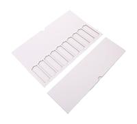 NIYANGLE Étui à lames de microscope 2pcs 10 emplacements par plateau avec séchage efficace adapté à la culture et laboratoire