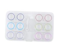 NIYANGLE Étui à Lentilles Porte-lentilles Compact Boîte De Voyage pour Lentilles De Vue Six Étuis Pince à Épiler Coffret De Rangement Pratique