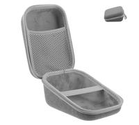 NIYANGLE Étui de Rangement Rigide Grand Format pour Tensiomètre Paquet de Transport Étanche Gris avec Poche en Filet pour Accessoires Étui Compact et Protecteur de Voyage