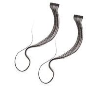 NIYANGLE Extension De Cheveux Naturels Postiche Invisible 2 Pcs 65 Cm Noir Naturel Lisse Femmes Mode Coiffure Volume