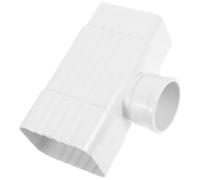NIYANGLE Extension de Descente PVC pour Gouttière Connecteur Y de Drainage Système Polyvalent pour Gestion Eau Pluie Compatible Villa Blanc