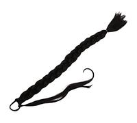 NIYANGLE Extension de Queue de Cheval Longue avec Élastique Postiche Tressé Synthétique pour Look Chic et Naturel