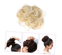 NIYANGLE Extensions De Chignon Élastiques Bouclés Synthétique Accessoire De Coiffure Pour Femmes Pour Événements Photos