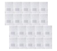 NIYANGLE Feuilles D'aluminium Embossées Argentées pour Dissolution de Vernis à Ongles, 100 Pièces, Matériau en Aluminium Facile à Utiliser pour Usage Professionnel et Domestique