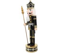 NIYANGLE Figurine Casse-Noisette en Bois Or, Décor de Noël Créatif | Thème Festif, Accessoire Photo, pour Voiture et Chambre, Style Charmant, Chic