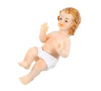NIYANGLE Figurine de Bébé Jésus en Résine, Statue Décorative Religieuse | Décor Maison et Bureau, Présent Symbolique, Style Élégant et Sophistiqué