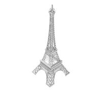 NIYANGLE Figurine Tour Eiffel en Alliage de Zinc, Modèle Rétro Argenté