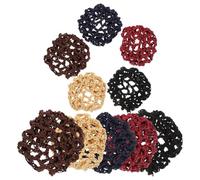 NIYANGLE Filets à Cheveux Invisibles Élasticité et Accessoires Coiffure Élégants Lot de 10 Pièces en Tissu pour Usage Quotidien pour Chignons de Danseuse