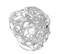 NIYANGLE Fixateur de Fleurs Déformable en Alliage D'aluminium Argenté, Accessoire Réutilisable pour Vase à Fleurs, pour Décoration de Table et Arrangement Floral