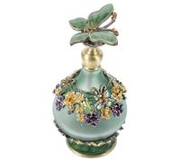 NIYANGLE Flacon de Parfum en Verre Vert 23ml Facile à Utiliser Transporter pour Voyage Style Vintage Élégant Échantillon de Parfum du Moyen-Orient